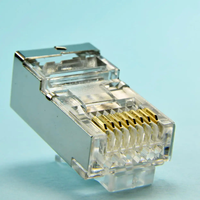 Cable Ethernet RJ45 Cat6 con Conector Fácil de Usar, Núcleo de Latón Blindado, Cable Sólido/Trenzado, Pines Niquelados, Contactos de Bronce Fosforoso, Policarbonato