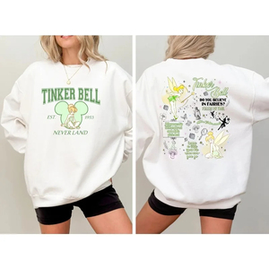 Sweat-shirt rétro Tinker Bell, sweat-shirt Tinkerbell 1953 Never Land, voyage, vacances, princesse - Product Image 4