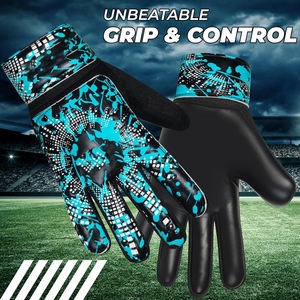 Gants de gardien de but de football professionnels 2025 en latex, imperméables, à doigts complets, avec sangle de poignet réglable, épaissis et résistants à l'usure - Product Image 3