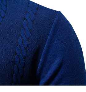 Camiseta de manga corta de Color sólido Retro para hombre, camiseta de polo informal a la moda, Camiseta de punto bordada transpirable - Product Image 6