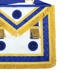 Tablier maçonnique le plus populaire avec franges Tablier complet provincial artisanal à bas prix (rosettes) - Product Image 3