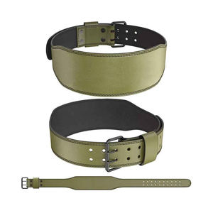 Custom logo Fitness Training Weightlifting Belt Adjustable Gym Weight Lifting Belt Leather Quick Dry - Product Image 4