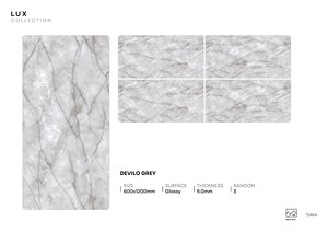 Azulejo de porcelana de 600x1200 mm con acabado mate y brillante, aspecto de piedra natural y mármol, azulejos de suelo duraderos para uso doméstico y comercial. - Product Image 5