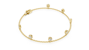 Pulsera de Cadena con Diamantes Cultivados en Laboratorio, Corte Redondo, DEF VVS, Oro Amarillo de 14K, Joyería Fina Minimalista para Uso Diario, Venta al Por Mayor OEM - Product Image 3