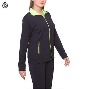 Entrenamiento deportivo y Jogging, venta al por mayor, chándales para mujer, chándal transpirable personalizado, trajes para mujer, 2 piezas, 100% algodón liso - Product Image 3