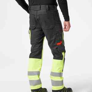 Pantalons de travail à devant plat respirants de haute qualité sur mesure, légers, taille mi-haute, 100% coton, style streetwear pour la vente en ligne - Product Image 4