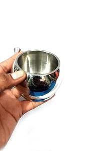 Mortier et pilon en métal d'aspect vintage avec un savoir-faire classique, mortier et pilon en métal massif et lourd pour le traitement manuel des aliments - Product Image 3