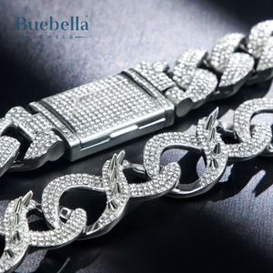 18K Gold 20mm VVS Moissanite Diamond Infinity Cuban Link <b>Bracelet</b> Hip Hop Style for <b>Men</b> - Product Image 4