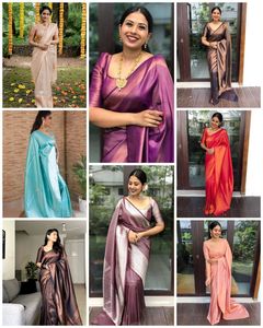 Saree en soie Lichi douce très exigeante avec taille et couleur personnalisées disponible à la vente depuis l'Inde - Product Image 6