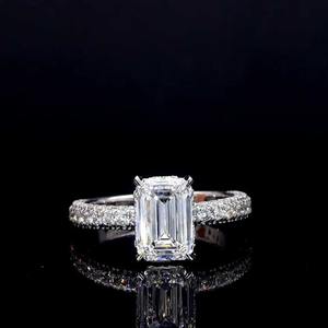 Anillos de diamantes de piedra CZ a la moda, joyería para mujer, anillos casuales de Plata de Ley 925 auténtica para mujer - Product Image 1