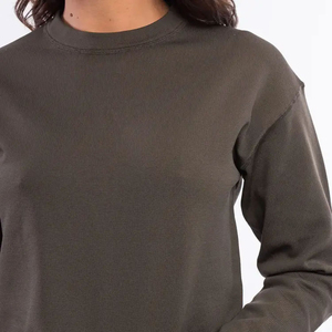 Conjuntos Deportivos Casuales de Invierno para Mujer, 100% Algodón, Felpa, Personalizables, Ligeros, de Secado Rápido, Transpirables, Cuello Redondo, para Correr - Product Image 6