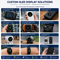 وحدة عرض OLED مقاس 1.564 بوصة بدقة 152*486، شاشة MIPI بزوايا مستديرة، حل عرض مخصص، مصنع لوحات OLED