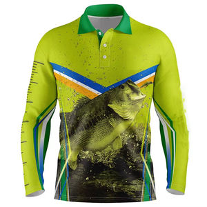 Custom Logo Sun Protection Polyester <b>Fishing</b> <b>Wear</b> Men's Long Sleeve <b>Fishing</b> Jersey Best Sale Bulk - Product Image 6