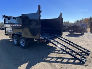 Remolque multifuncional de volteo 7x14 con caja de cambios y bomba, laterales de 4 pies, GVWR 9990, ejes de 7200 lb - Product Image 2