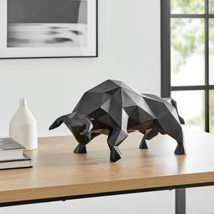 Vente chaude Premium fait à la main artistique métal noir taureau Sculpture élégante Statue pièce maîtresse pour la maison moderne décorations de table - Product Image 3