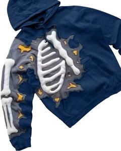 Matériau respirant couleur unie hommes bouffée impression sweats à capuche Style décontracté à capuche personnaliser votre propre logo sweats à capuche pour homme, 100% coton - Product Image 4