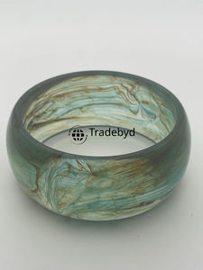 <b>Clear</b> <b>Resin</b> Bangle Understated Chic Jewelry for Minimal Fashion by Tradebyd - Product Image 2