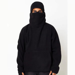 New Fashion Design Style Custom Printed Ninja <b>Hoodie</b> 100% Cotton Winter Breathable Pocket <b>Sherpa</b> Balaclava Pullover Hoodies - Product Image 6