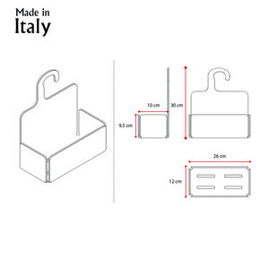 Estante colgante de acrílico transparente moderno, diseño SPRINT, accesorio para el hogar, solución de almacenamiento de ahorro de espacio hecha en Italia para durabilidad - Product Image 6