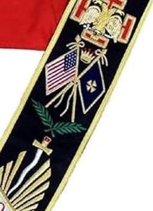 ปลอกคอเมสัน AASR สกอตติชไรต์ ระดับ 32 องศา ปักด้วยมือ |   ปลอกคอธงชาติทุกประเทศ |   ปลอกคอปักลายเครื่องราชอิสริยาภรณ์เมสัน - Product Image 4