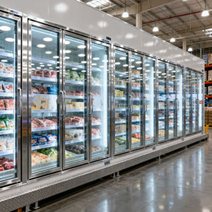 Congélateur commercial de supermarché avec une excellente porte en verre de refroidissement par air - Product Image 5