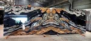 Piedra de losa grande de granito pulido de diseño moderno FusionGold para aplicación de Villa - Product Image 5