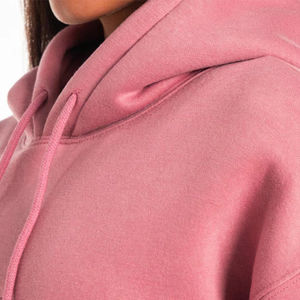 Sudadera con Capucha Corta de Invierno de Alta Calidad, Personalizable, para Mujer, con Estampado de Forro Polar - Product Image 3