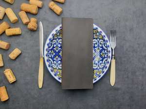 Carpeta para billetes de cuero hecha a mano al por mayor, logotipo personalizado, restaurante, tienda, tarjeta de crédito y soporte para cheques, 2017 - Product Image 5