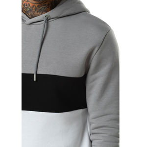 Sweat à capuche technique en molleton gaufré imprimé, doux, personnalisé, épais, en coton respirant et écologique pour homme - Product Image 2