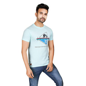 Camiseta de lavado ácido de gran tamaño Vintage Retro de alta calidad de punto de algodón pesado con diseño de cuello redondo con estampado de logotipo personalizado - Product Image 1