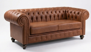 Nouvelle arrivée ARSU, canapé de bureau moderne et durable, en cuir PU, pieds en plastique, deux places, forme ovale, accoudoirs encastrés, canapé d'attente, hôtel - Product Image 3