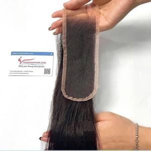 Fermeture de cheveux bruts et frontal pour perruque extensions de cheveux humains vietnamiens HD Lace de 2x4 à 13x6 Lace Frontal - Product Image 3