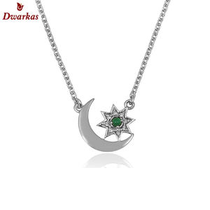 Bijoux fins à la mode plaqué or 925 argent sterling collier de pierres précieuses topaze bleue pour femmes et fille cadeau bijoux - Product Image 6