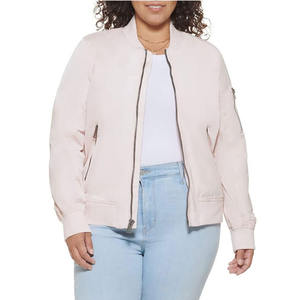 Haute qualité nouveau Style femmes tissu doublé Satin veste respirant confortable avec couleur personnalisée femmes Bomber veste Street Wear - Product Image 4