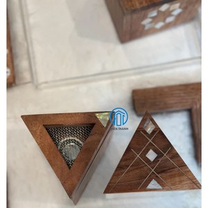 Elegante quemador de incienso de madreperla de madera árabe con bandejas quemadores de vacaciones Mubkhar para Ramanda árabe hecho en Vietnam - Product Image 1