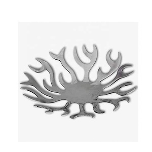 Unique Basket Shapes <b>Decorative</b> <b>Fruit</b> Bowl Flame Shape Aluminum <b>Fruit</b> Basket Metal <b>Fruit</b> Bowl Kitchen and Table Top - Product Image 1