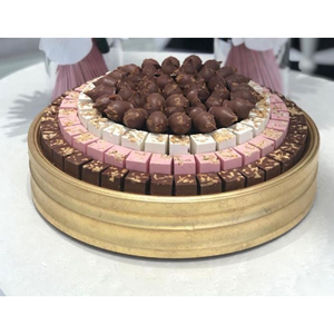 Ustensiles de salle à manger élégants et écologiques pour la maison Bol de service sucré Bol à chocolat rond en métal de qualité supérieure pour hôtel Ware Porte-bonbons - Product Image 1