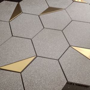 HomeStyleInspo 3 "Hexagone 73mm Porcelana USA Cuerpo completo Mosaico vitrificado Uso Elevadores de escalera Vestíbulo y paredes de recepción260 x 300mm - Product Image 5