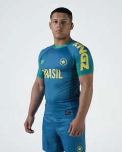 Camisa de manga corta para hombre con logotipo impreso personalizado al por mayor ropa deportiva popular jiu jitsu kimono/kimono de jiu jitsu - Product Image 2