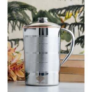 Luxury Design Pure Steel Copper <b>Jug</b> with Lid Stainless Steel Tumblers - Product Image 1