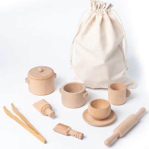 Set da Cucina Giocattolo in Legno, Giochi Montessori Sensoriali, Puzzle Educativi per l'Apprendimento Precoce dei Bambini e l'Esperienza Familiare - Product Image 6