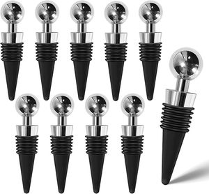 Bouchon de vin en silicone réutilisable avec fonction de vide Bonne étanchéité et étanche pour la fraîcheur pour la maison Hôtels Club Bar Venues - Product Image 1