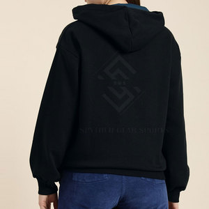 Sweat-shirts à capuche en polaire à manches longues pour l'hiver, respirants, écologiques, avec logo personnalisé sur le devant, design décontracté pour femmes - Product Image 3