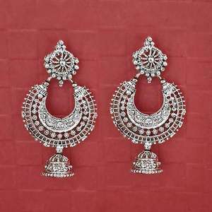 Jeweljunk Silver Plated Dangler Jhumki <b>Drop</b> <b>Earrings</b> <b>Fashion</b> 1314708 - Product Image 1