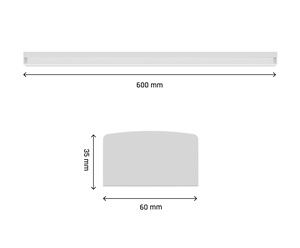 Regleta LED Limea subtilo CCT 15W 600mm. IP20 (Spectrum SLI047220CCT_PW) - Product Image 2