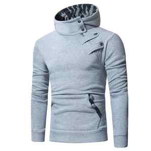 Sweat à capuche pour homme personnalisé, vente en gros, écologique, style streetwear, ourlet brut coupé, imprimé, brodé - Product Image 4