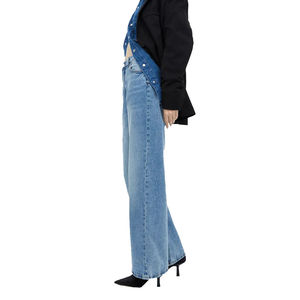Jeans Rectos para Mujer Tallas Grandes Hechos en Pakistán, Ropa Casual, Servicio OEM Personalizado, 100% Algodón, Ecológicos, Fáciles de Usar, Cómodos - Product Image 1