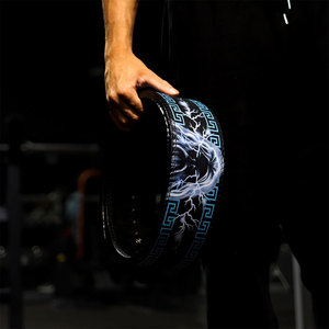 เข็มขัดออกกำลังกายหนังพิมพ์ลายอะนิเมะใหม่เข็มขัดป้องกันหลังสำหรับฝึกยกน้ำหนักออกกำลังกาย - Product Image 5