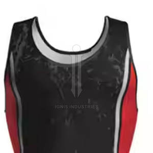 เสื้อกล้ามนักมวยปล้ำผ้าโพลีเอสเตอร์ผ้าสแปนเด็กซ์แห้งเร็วออกแบบได้ตามต้องการ - Product Image 6