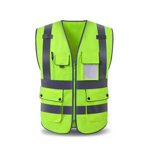 Chalecos de Seguridad Reflectantes de Alta Visibilidad, Personalizables, Casuales, Transpirables, con Múltiples Bolsillos, Ropa de Trabajo para Hombre - Product Image 5